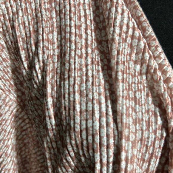 LulaRoe cardigan duster pink cream floral waterfall ribbed Medium - Picture 3 of 6